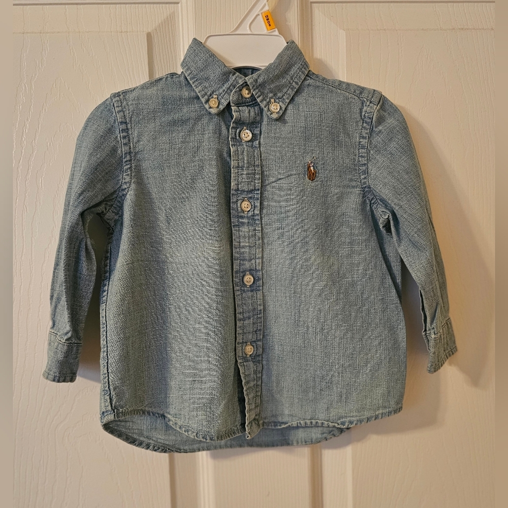 Polo Ralph Lauren Denim Button Down Size 12M